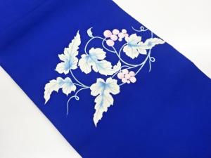 塩瀬手描き葡萄唐草模様名古屋帯